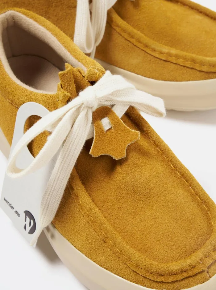 Wander FD08 In Mustard Hairy Suede Men Universal Works Footwear