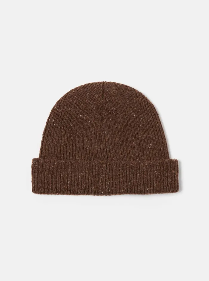 Watch Cap In Brown Tweed Knit Men Universal Works Hats Watch Cap In Brown Tweed Knit Men Universal Works Hats