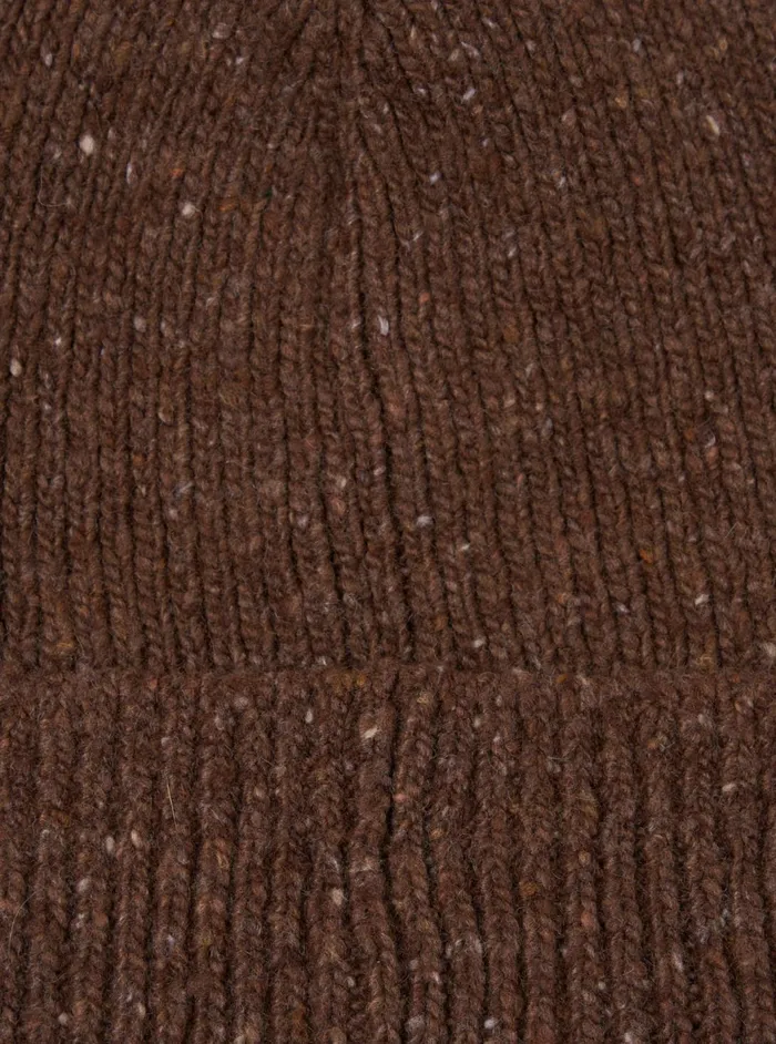 Watch Cap In Brown Tweed Knit Men Universal Works Hats Watch Cap In Brown Tweed Knit Men Universal Works Hats