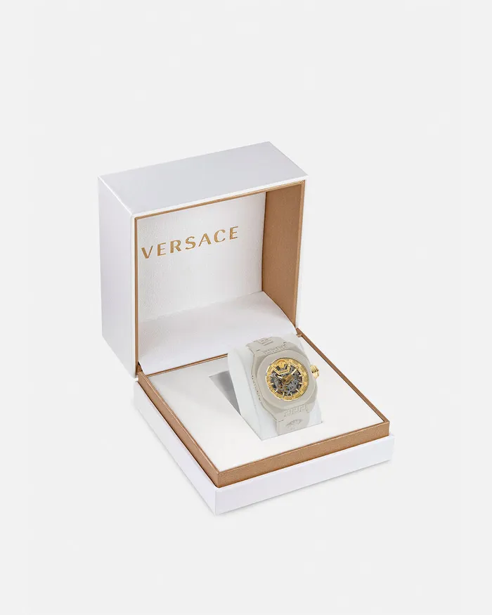 Watches WomenMen Versace VLegend Skeleton Watch Beige