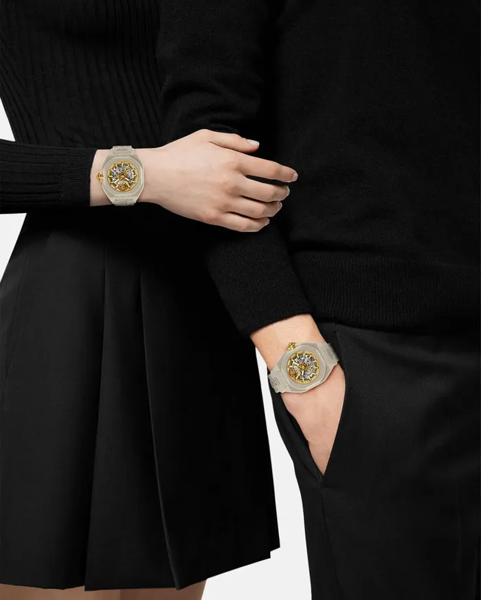 Watches WomenMen Versace VLegend Skeleton Watch Beige