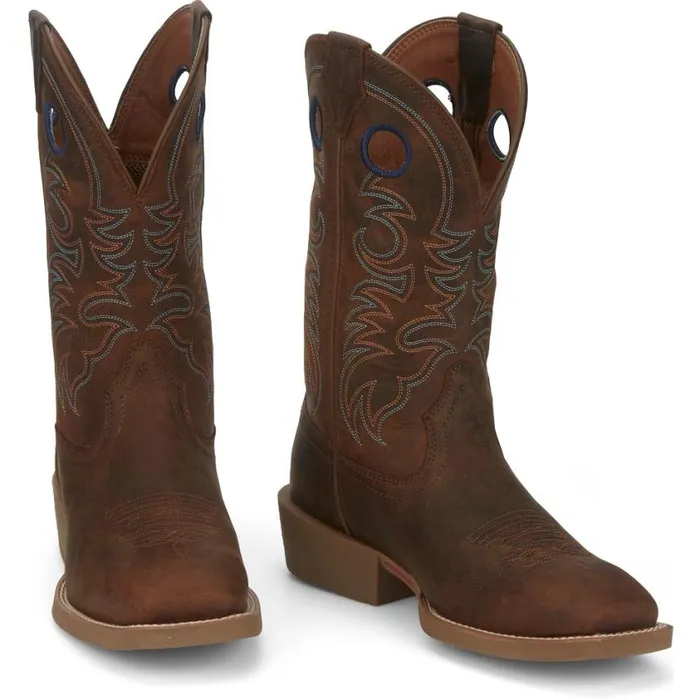 Western Men Justin Boots Muley 12034 Western Boot Coffee Brown 040brown041