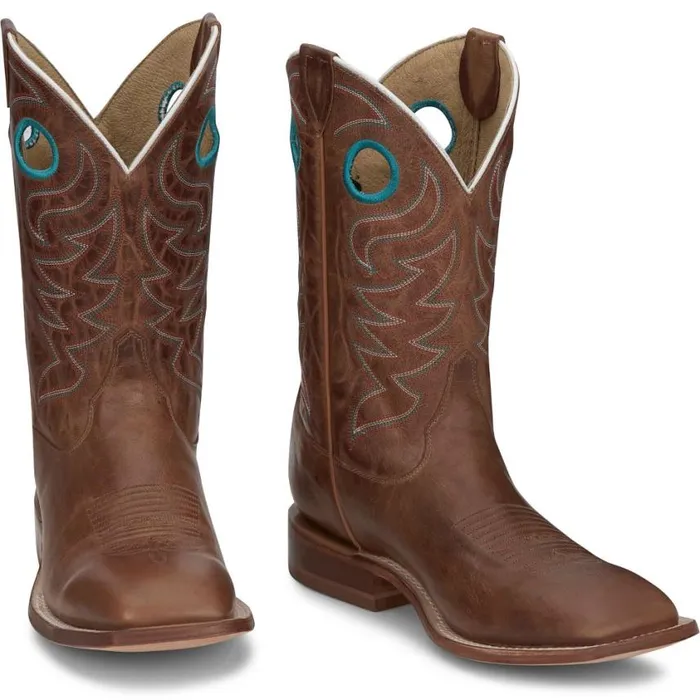 Western Men Justin Boots Pearce 11034 Western Boot Tan