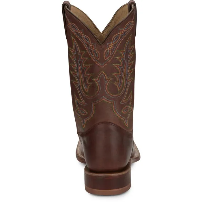 Western Men Justin Boots Wittman 11034 Western Boots Brown