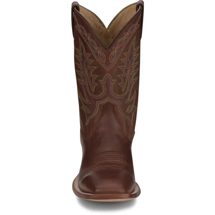 Western Men Justin Boots Wittman 11034 Western Boots Brown