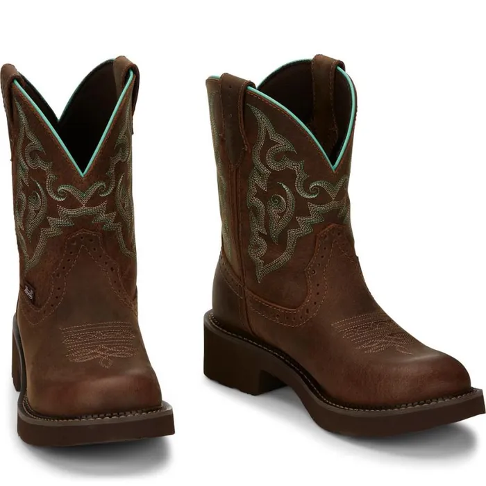 Western Women Justin Boots Gemma II Brown
