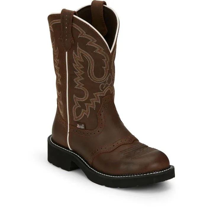 Western Women Justin Boots Inji 11034 Western Boot Aged Bark 040brown041