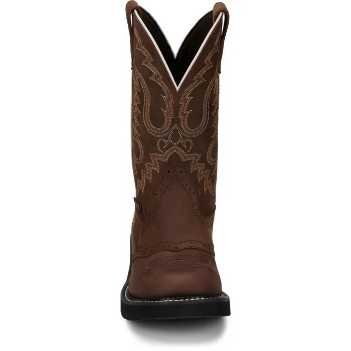Western Women Justin Boots Inji 11034 Western Boot Aged Bark 040brown041