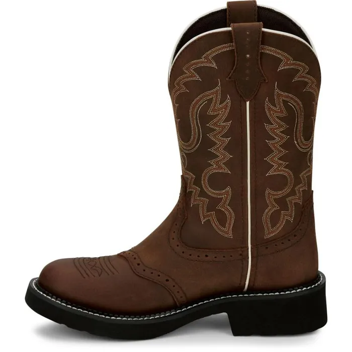 Western Women Justin Boots Inji 11034 Western Boot Aged Bark 040brown041