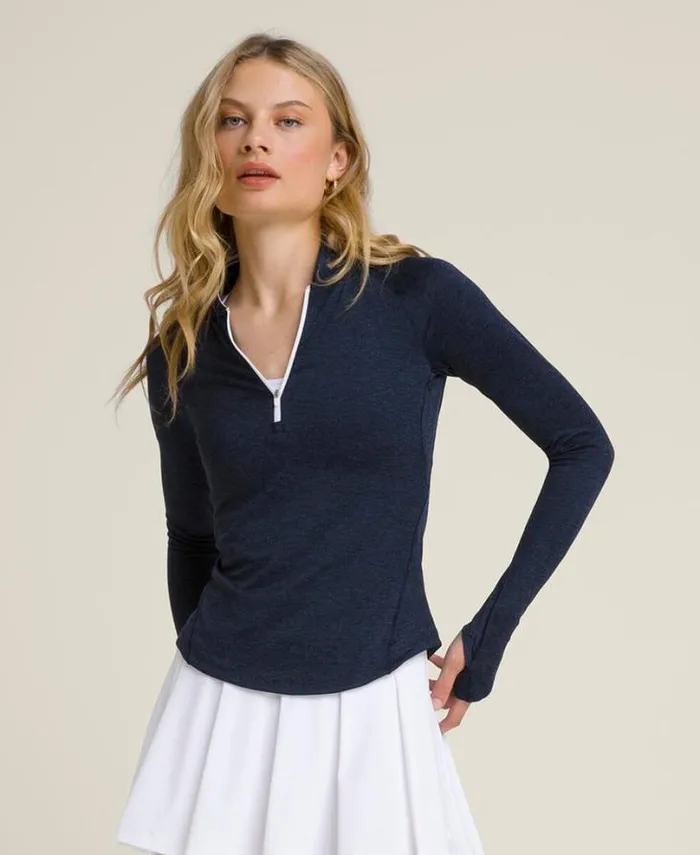 Wilson Outerwear Women All Day Half Zip 8211 Classic Navy