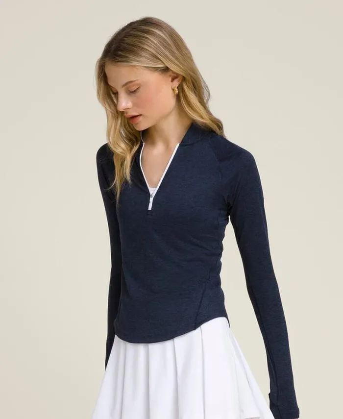 Wilson Outerwear Women All Day Half Zip 8211 Classic Navy