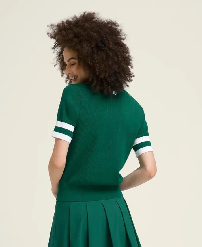 Wilson Polos Women Essex Polo 8211 Club Green