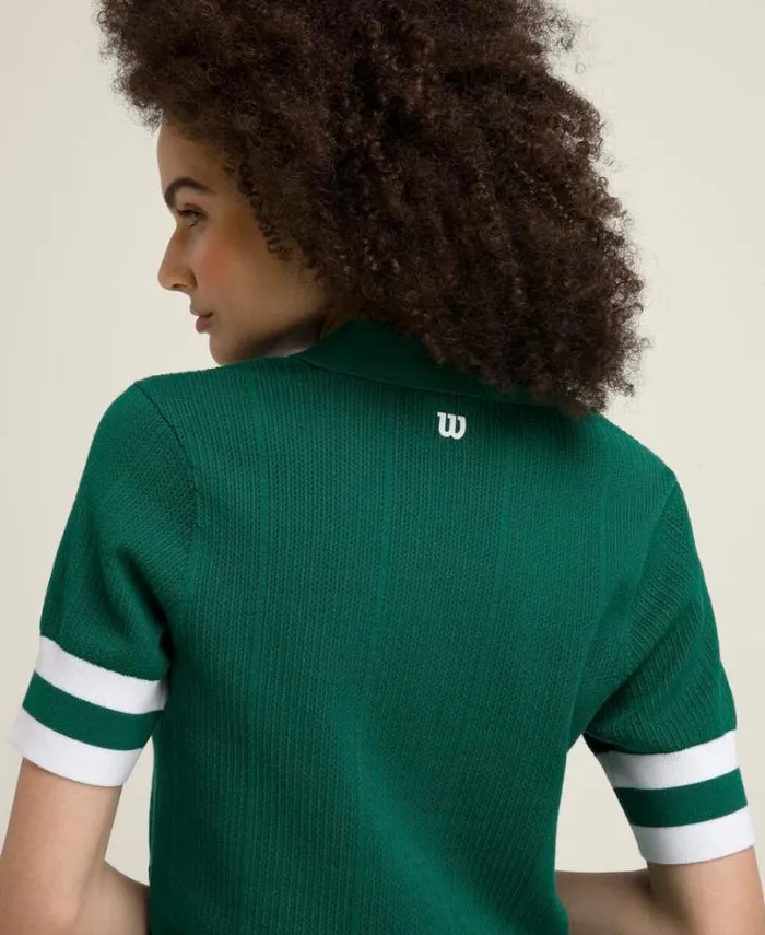 Wilson Polos Women Essex Polo 8211 Club Green