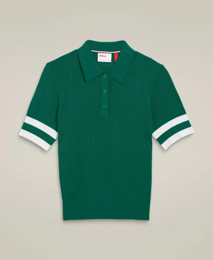 Wilson Polos Women Essex Polo 8211 Club Green