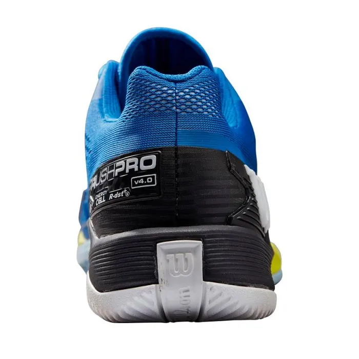 Wilson Shoes Sports Men039s Rush Pro 40 Tennis Shoe 8211 Blue Black Yellow