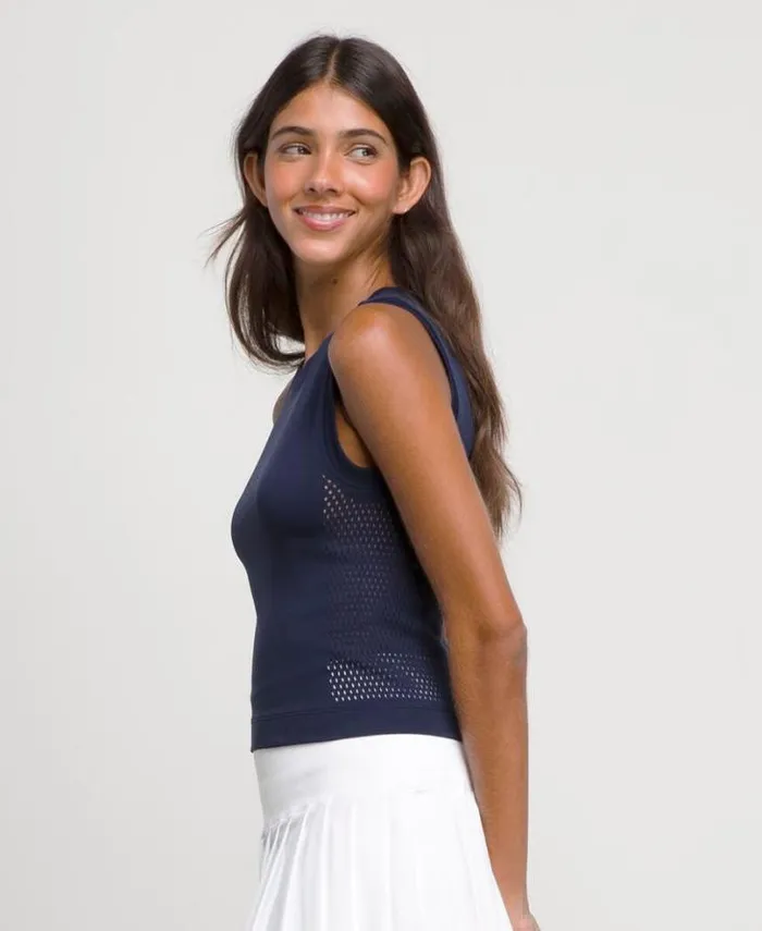 Wilson Tanks Women Pro Seamless Tank 8211 Classic Navy Wilson Tanks Women Pro Seamless Tank 8211 Classic Navy