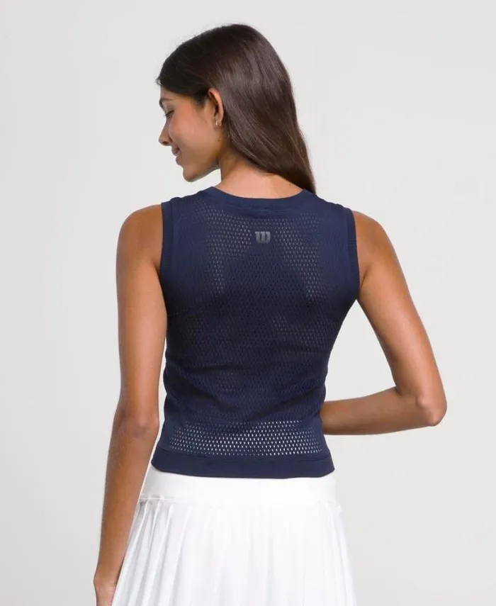 Wilson Tanks Women Pro Seamless Tank 8211 Classic Navy Wilson Tanks Women Pro Seamless Tank 8211 Classic Navy