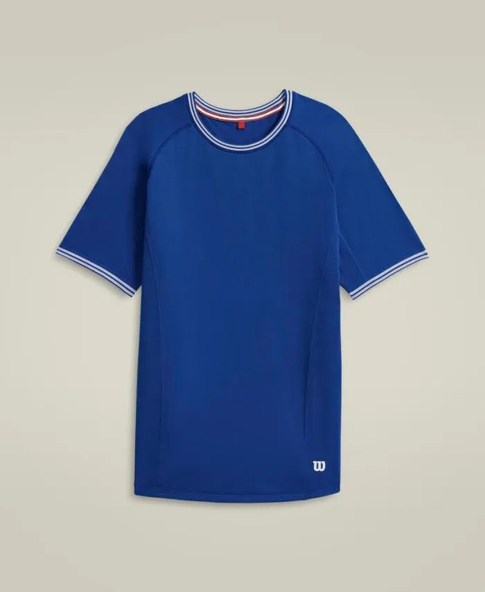 Wilson Tees Men Court Performance Crew 8211 Royal Blue