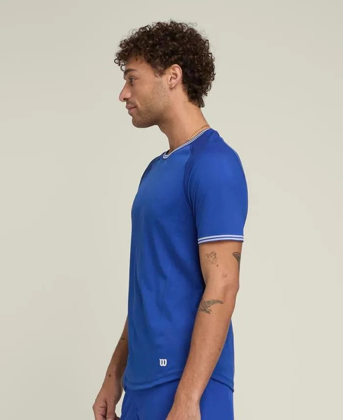 Wilson Tees Men Court Performance Crew 8211 Royal Blue