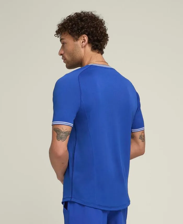 Wilson Tees Men Court Performance Crew 8211 Royal Blue