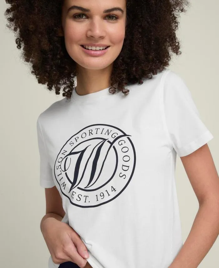 Wilson Tees Women Easy Tee 8211 Bright White