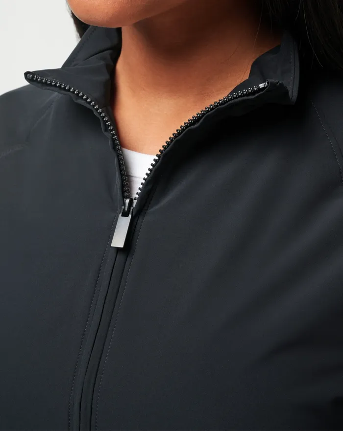 Women Active Tops TravisMathew BALANCING ACT FULL ZIP Black