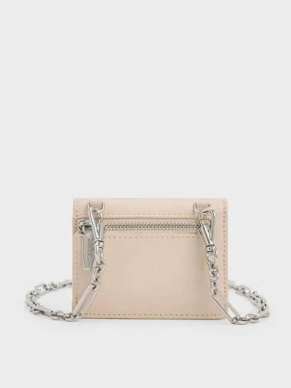 Women Adelie Envelope Card Holder 8211 Oat CHARLES and KEITH Card Holders