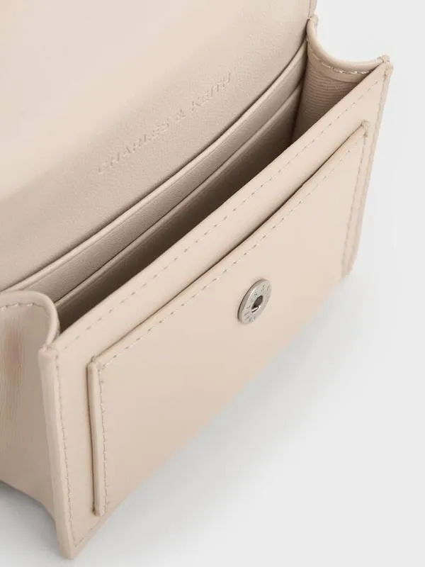 Women Adelie Envelope Card Holder 8211 Oat CHARLES and KEITH Card Holders