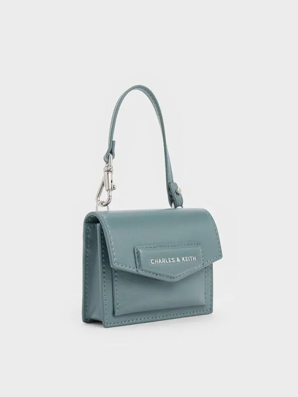 Women Adelie Envelope Card Holder 8211 Slate Blue CHARLES and KEITH Card Holders