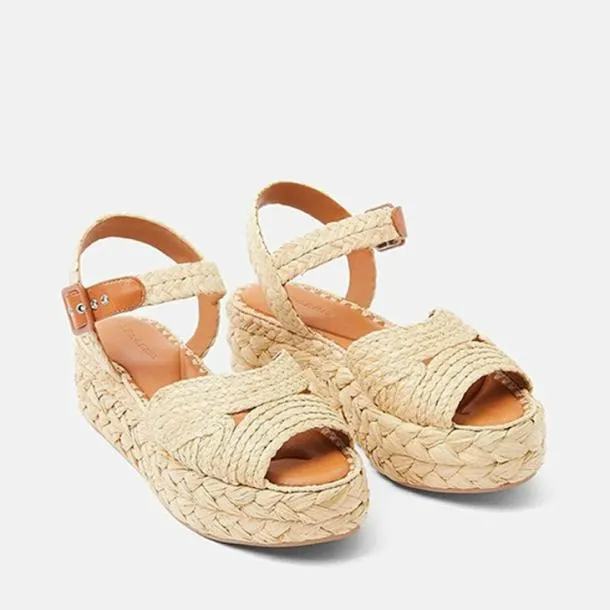 Women AIDA Natural Straw Clergerie Sandals