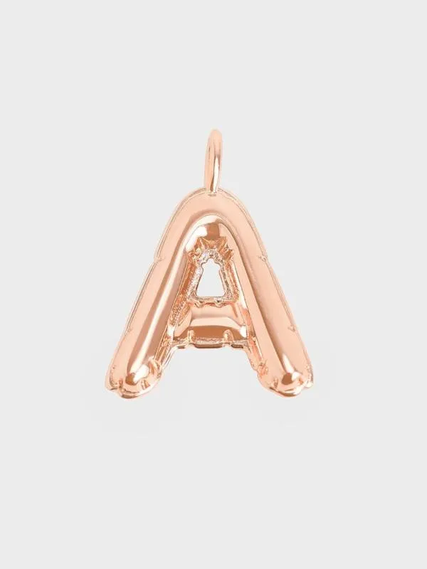 Women Alphabet 039A039 Charm 8211 Rose Gold CHARLES and KEITH Charms