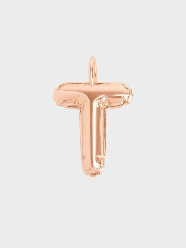 Women Alphabet 039T039 Charm 8211 Rose Gold CHARLES and KEITH Charms