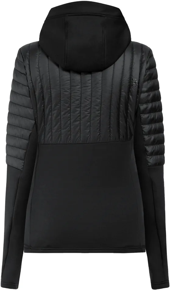 Women Annema FullZip Black Didriksons Hybrid Jackets