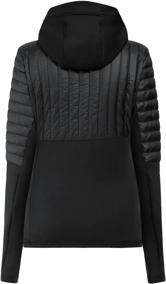 Women Annema FullZip Black Didriksons Hybrid Jackets