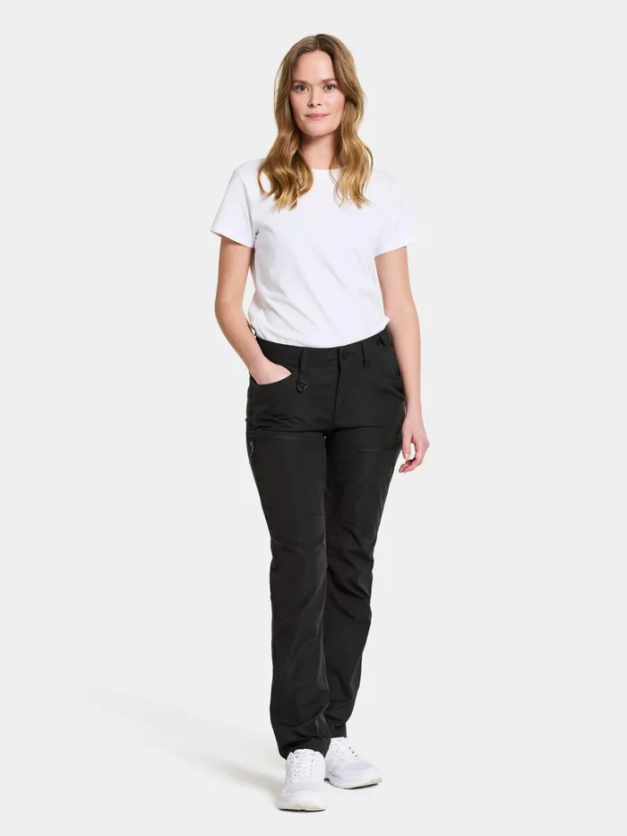 Women Ara Pants Black Didriksons Walking Trousers