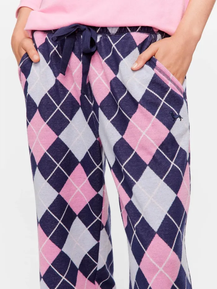 Women Argyle Straight Leg Pj Pant Multi Peter Alexander Pants