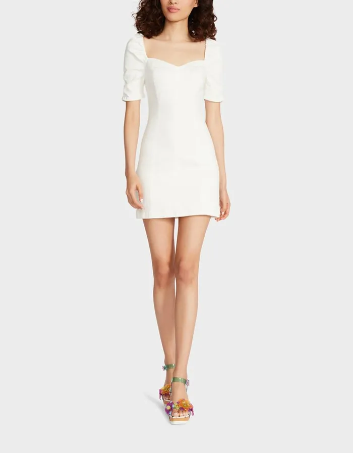 Women ATHINA PUFF SLEEVE WHITE Betsey Johnson