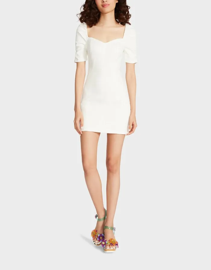 Women ATHINA PUFF SLEEVE WHITE Betsey Johnson