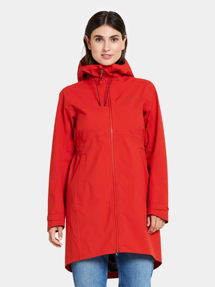 Women Bea Parka Pomme Red Didriksons Spring Jackets