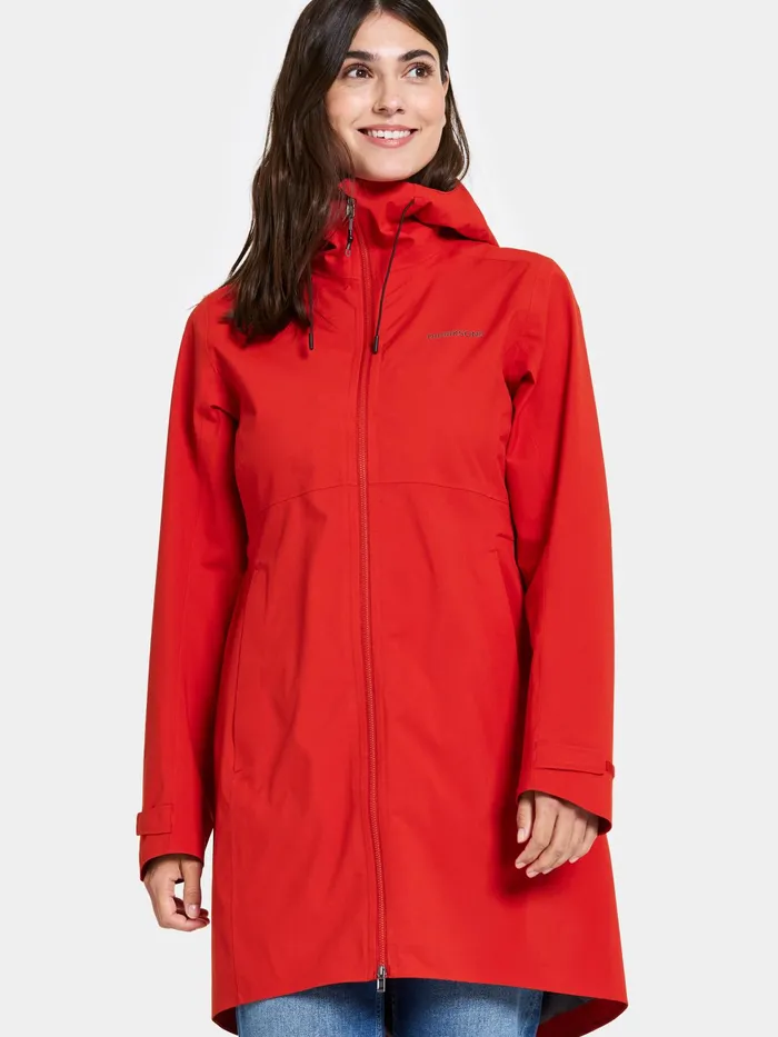 Women Bea Parka Pomme Red Didriksons Spring Jackets