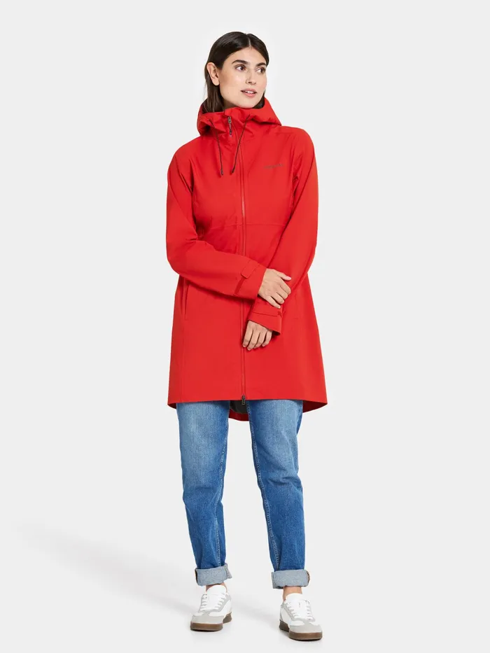 Women Bea Parka Pomme Red Didriksons Spring Jackets