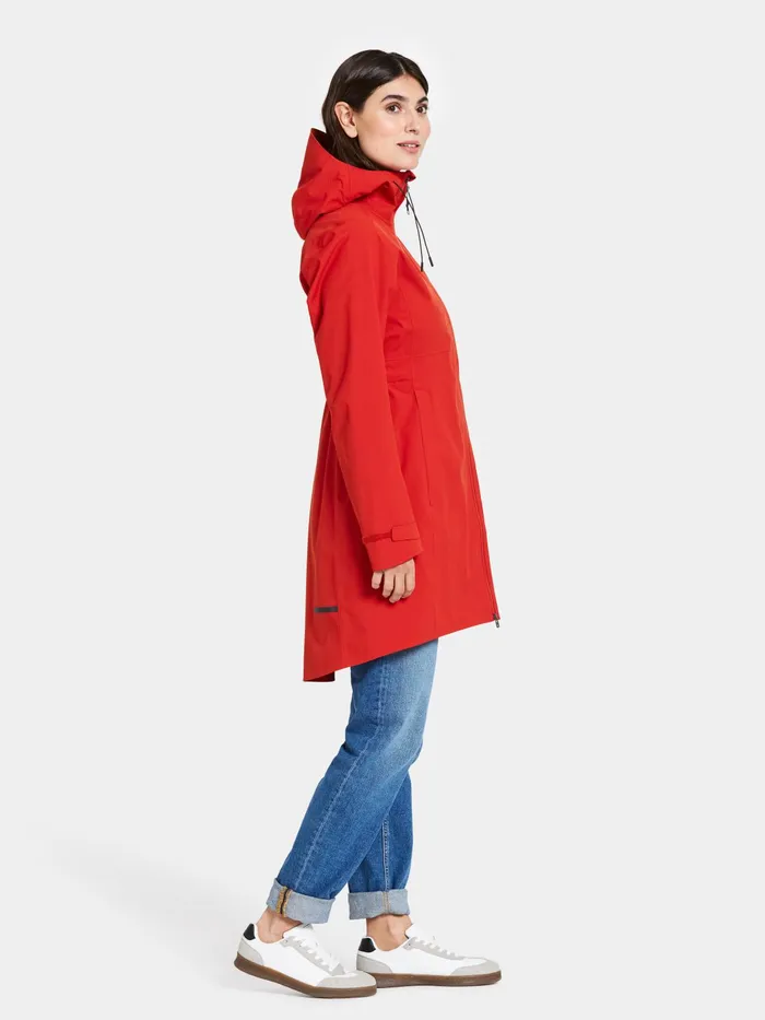 Women Bea Parka Pomme Red Didriksons Spring Jackets