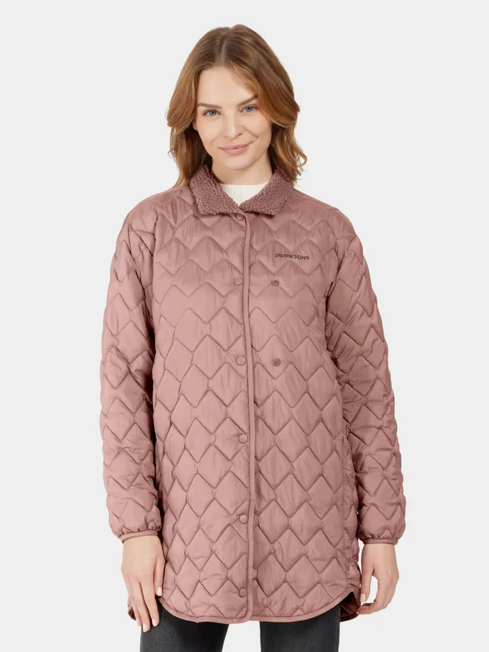 Women Betina Parka Faded Wine Didriksons Autumn Jackets