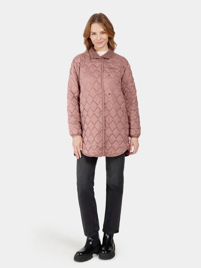 Women Betina Parka Faded Wine Didriksons Autumn Jackets