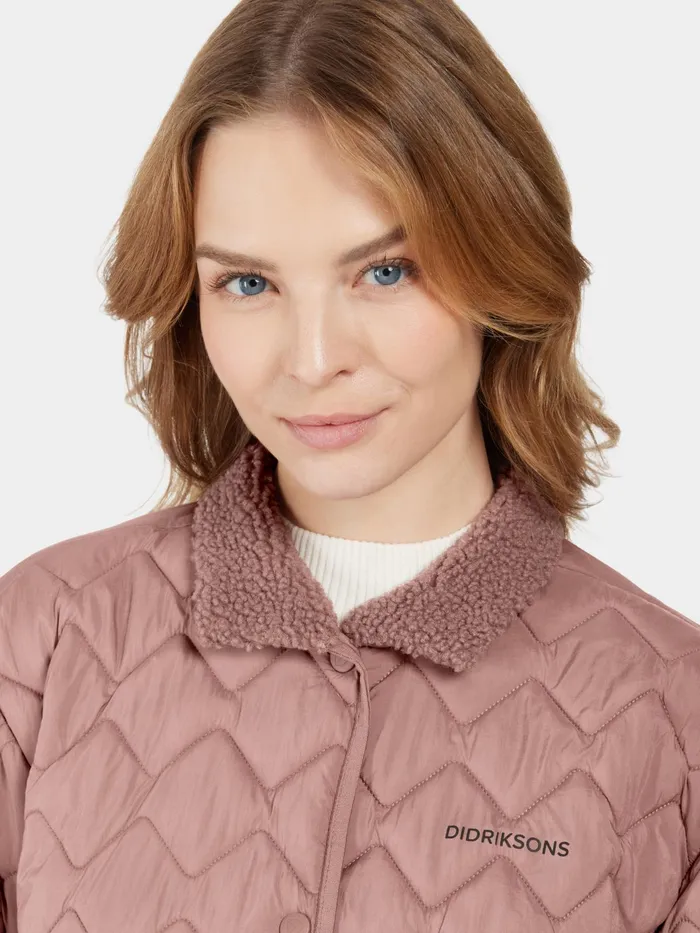 Women Betina Parka Faded Wine Didriksons Autumn Jackets