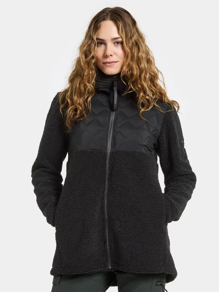 Women Bibi FullZip Black Didriksons Spring Jackets