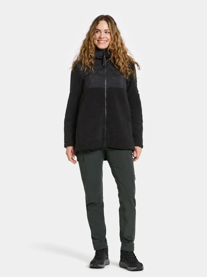 Women Bibi FullZip Black Didriksons Spring Jackets