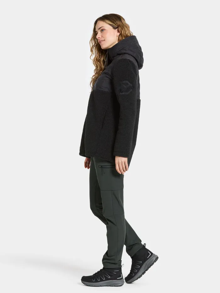 Women Bibi FullZip Black Didriksons Spring Jackets