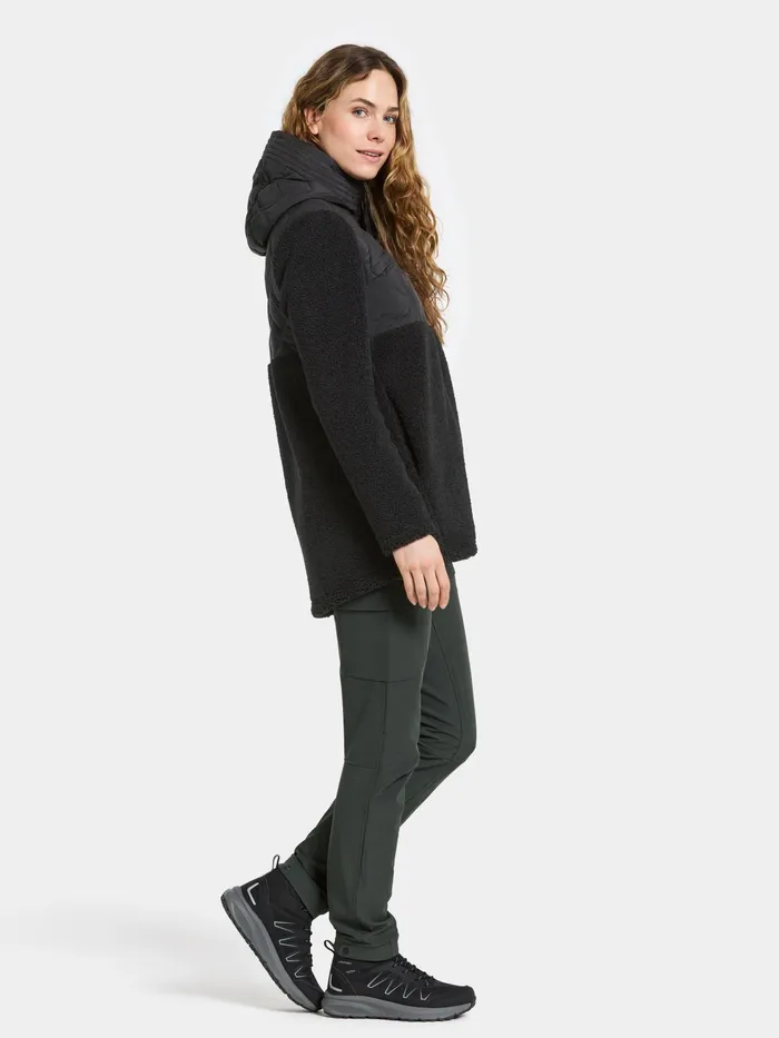 Women Bibi FullZip Black Didriksons Spring Jackets