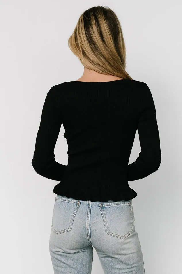 Women Blouses Shirts Baltic Born Tayla Knit Top Black Women Blouses Shirts Baltic Born Tayla Knit Top Black